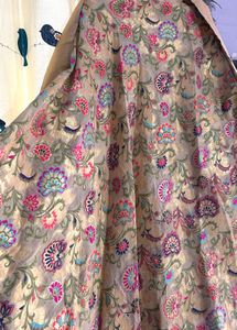 Floral Brocade Fabric Lehenga