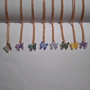 🌈✨ Multicolor Butterfly Chain – ₹50 Only!