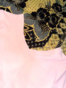 Pink V-Neck Crop Top
