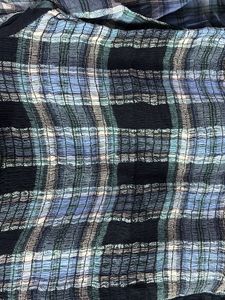 MADAME- BLUE STRIPPED CROP Top