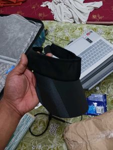 Sun Visor Cap (Unisex) Black