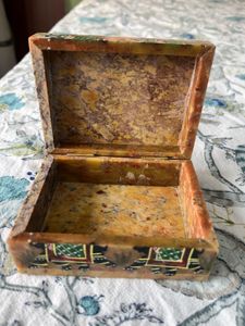 Elephant Soapstone Box