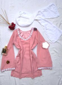 Dreamy Corset Kurti With Scarf 🌷