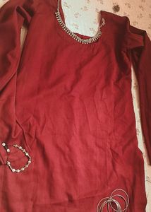 Maroon Short Kurti - Elegant and Chic! ❤️