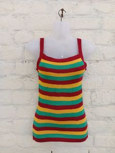 Stripped Rainbow Tank Top
