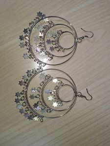 2Hoop &amp; 1Star Earrings (total 3)
