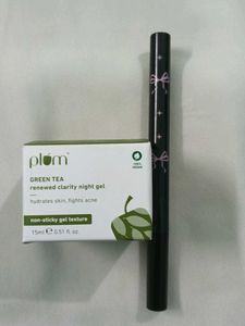 plum green tea and miniso Black Eyeliner