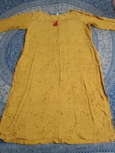 Yellow Kurta For Women Length - 39.5