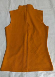 Vintage Mustard Sleeveless Top