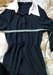 Black-White Set Of Top And Jeans