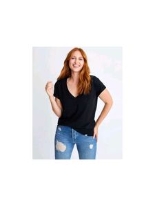Black V-Neck T-Shirt