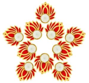 Handmade Lotus Tealight Candle (Pack Of 12)