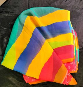 Multicolored Georgette Saree