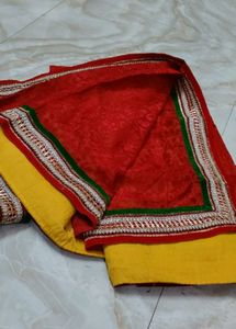 Red &amp; Yellow Saree