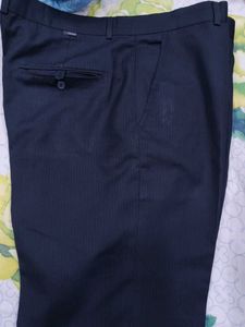 Navy Striped Dress Pants