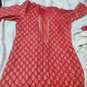 New Red Kurta