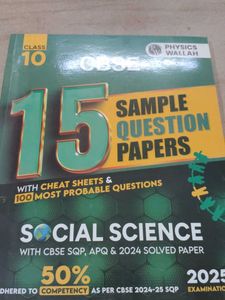 Class 10 Social Science CBSE 15 SQP