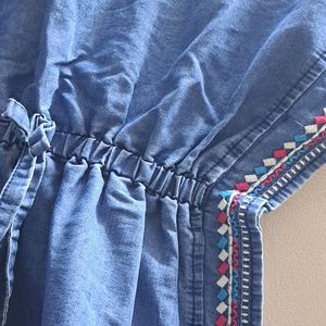 Denim Kaftan For Girls