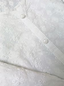 Chikankari White Kurta In Cotton Fabric