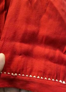 Red Pure Silk Suit – Brand Libas ✨