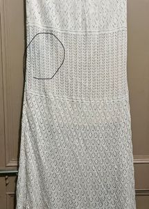 Elegant White Knit Dress