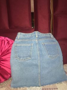 Denim Mini Skirt