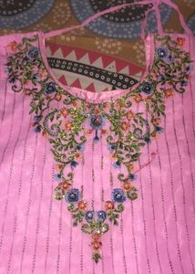 Pink Embroidered Salwar Kameez