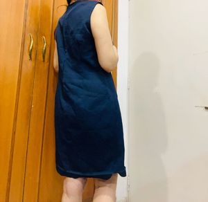 Navy Blue Sleeveless Dress