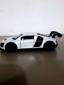 White Toy Car Model (Audi R8)