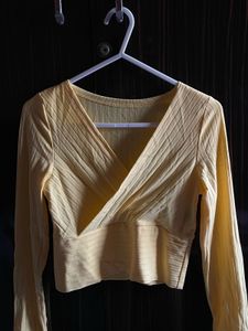 Yellow Long Sleeve Top