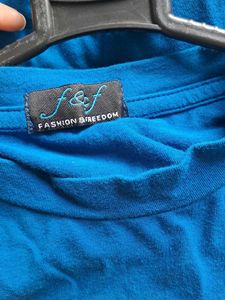 Blue Crop Top
