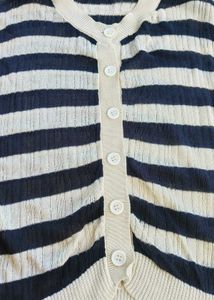 Striped Knit Cardigan