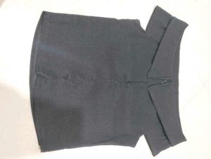 Black Bardot Top