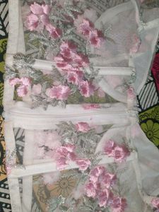 Floral Applique Lingerie Set