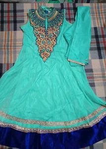 New Heavy Work Anarkali Kurti Set