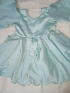 Baby Light Green Dress with Bow