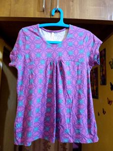 Purple Patterned T-Shirt