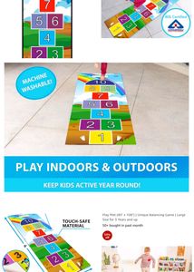 Kids Jumbo Hopscotch Count &amp; Jump Game