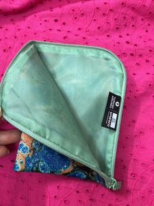 FERRAGAMO Navy Blue Pouch