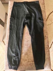 Black Jogger Pants 6 Pocket