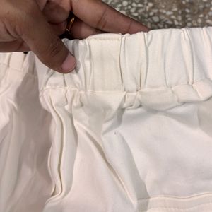 White Cargo Skirt
