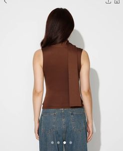 Ribbon Brown Tank Top