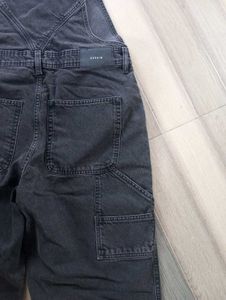 Black Denim Overalls