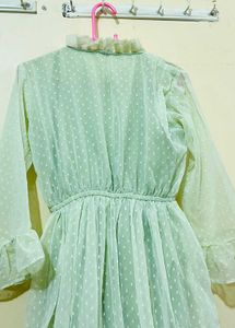 Mint Green Polka Dot Dress