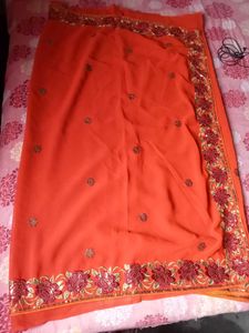 Party Wear Embroidery Saree