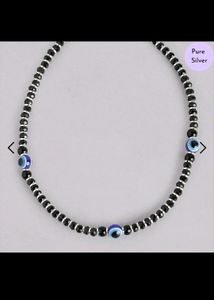 925 Pure Silver Evil Eye Anklet