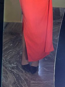 Stylized Halter Neck Midi Dress