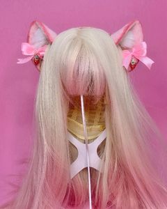 Imported Blonde +Pink Wig🤍💖🤍💖