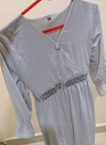 Grey Modest Dress