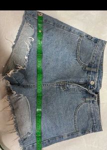 Distressed Denim Shorts